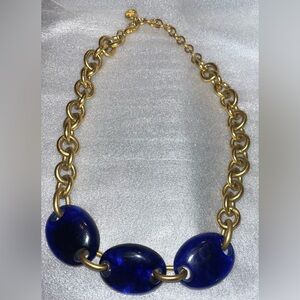 Vintage GIVENCHY Statement
Chunky Gold Tone Chain Link Enamel
Necklace